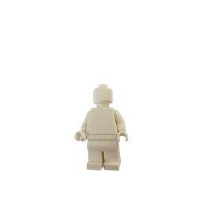 LEGO Minifigure Plain All White Monochrome Head Body Torso Arms Hands Legs